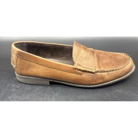 Cole Haan Mens Brown Leather Penny Loafer Slip On Shoe C24506 India Sz 10M - Picture 9 of 13